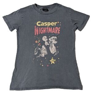 CASPER THE FRIENDLY GHOST NIGHTMARE x COTTON:ON Women XS Gray‎ Fade T-Shirt